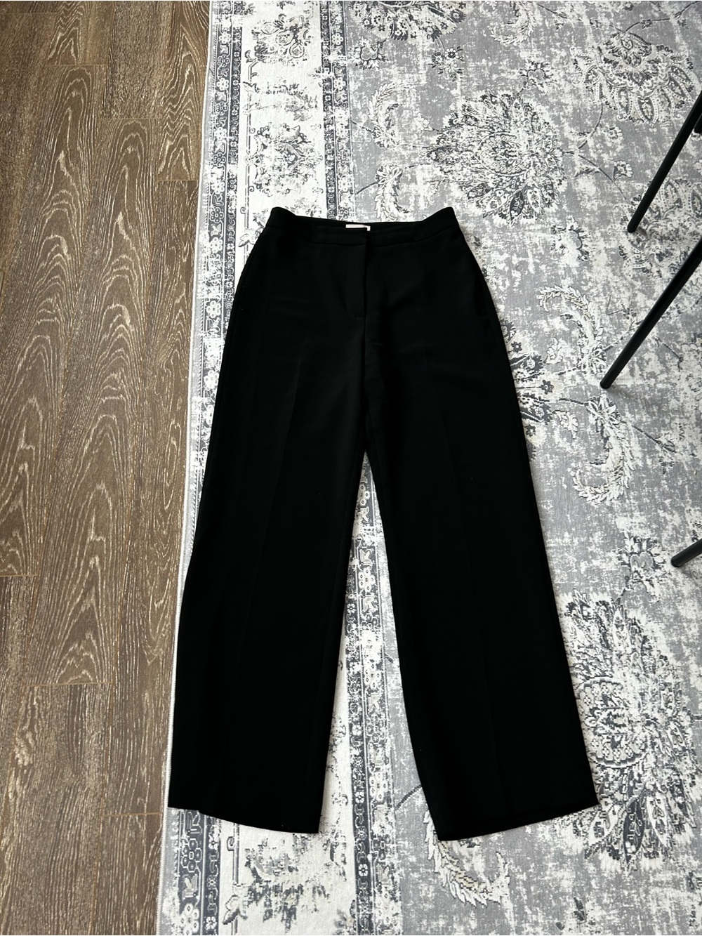 H&M Black Wide-Leg Trousers